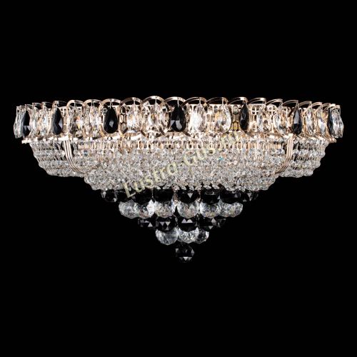 Люстра Кольцо пирамида шар 40 мм черная в Самаре Гусь Хрустальный