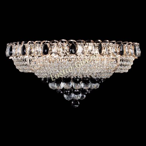 Люстра Кольцо пирамида шар 40 мм черная в Самаре Гусь Хрустальный