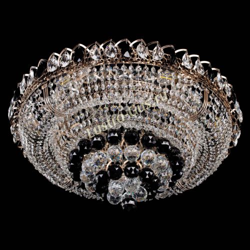 Люстра Кольцо пирамида шар 40 мм черная в Самаре Гусь Хрустальный