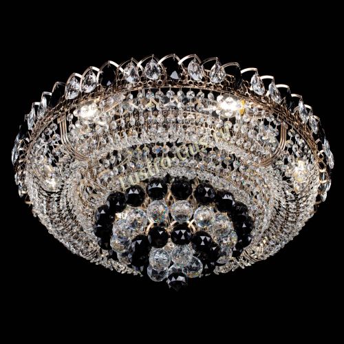 Люстра Кольцо пирамида шар 40 мм черная в Самаре Гусь Хрустальный