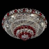 Люстра Кольцо пирамида шар 40 мм красная в Самаре