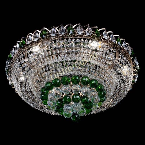 Люстра Кольцо пирамида шар 40 мм зеленая в Самаре Гусь Хрустальный