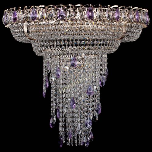 Люстра Кольцо №10 фиолетовая в Самаре Гусь Хрустальный