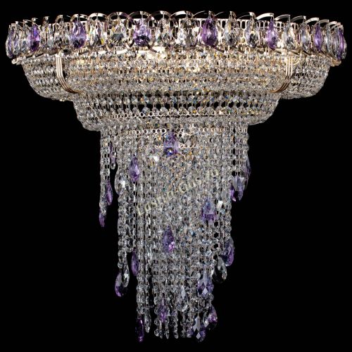 Люстра Кольцо №10 фиолетовая в Самаре Гусь Хрустальный