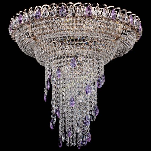 Люстра Кольцо №10 фиолетовая в Самаре Гусь Хрустальный