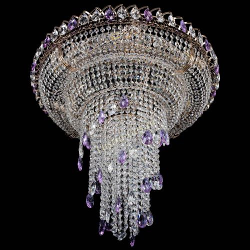 Люстра Кольцо №10 фиолетовая в Самаре Гусь Хрустальный