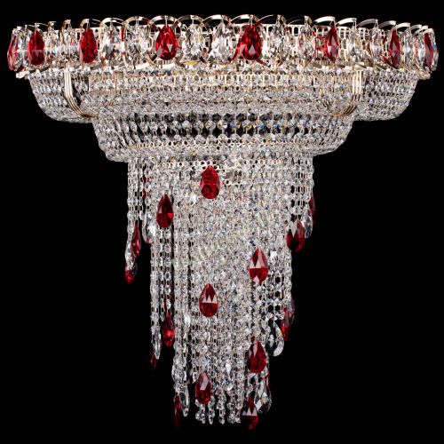 Люстра Кольцо №10 красная в Самаре Гусь Хрустальный