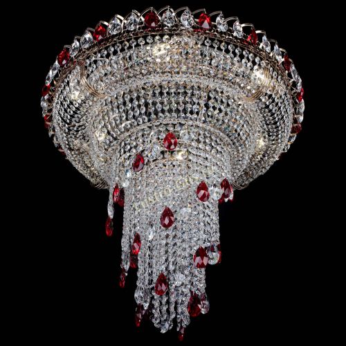 Люстра Кольцо №10 красная в Самаре Гусь Хрустальный