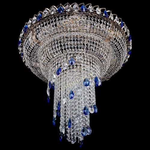 Люстра Кольцо №10 синяя в Самаре Гусь Хрустальный