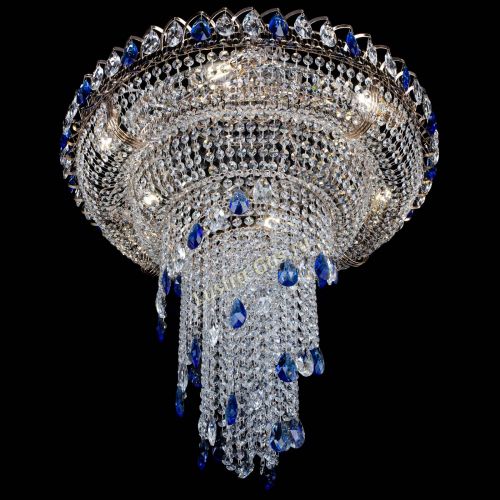 Люстра Кольцо №10 синяя в Самаре Гусь Хрустальный