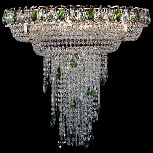 Люстра Кольцо №10 зеленая в Самаре Гусь Хрустальный