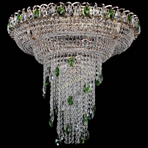 Люстра Кольцо №10 зеленая в Самаре Гусь Хрустальный