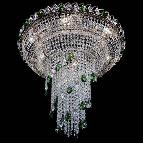 Люстра Кольцо №10 зеленая в Самаре Гусь Хрустальный