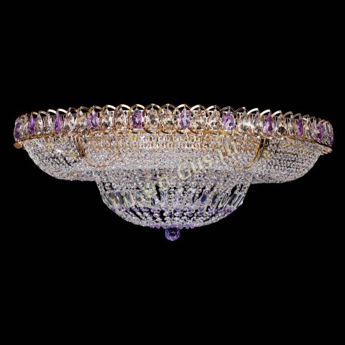 Люстра Кольцо Классика фиолетовая 800 мм в Самаре Гусь Хрустальный