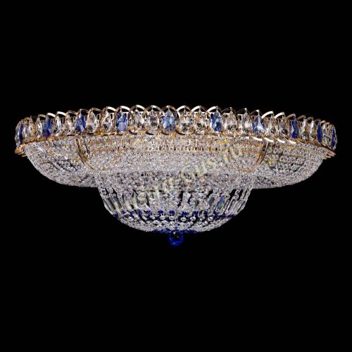 Люстра Кольцо Классика синее 800 мм  в Самаре Гусь Хрустальный