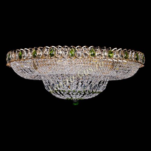 Люстра Кольцо Классика зеленое 800 мм  в Самаре Гусь Хрустальный