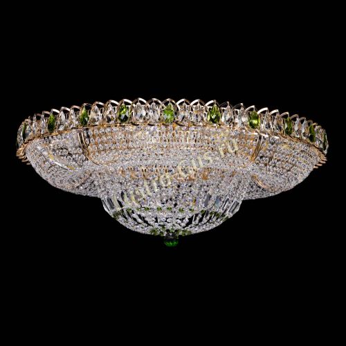 Люстра Кольцо Классика зеленое 800 мм  в Самаре Гусь Хрустальный