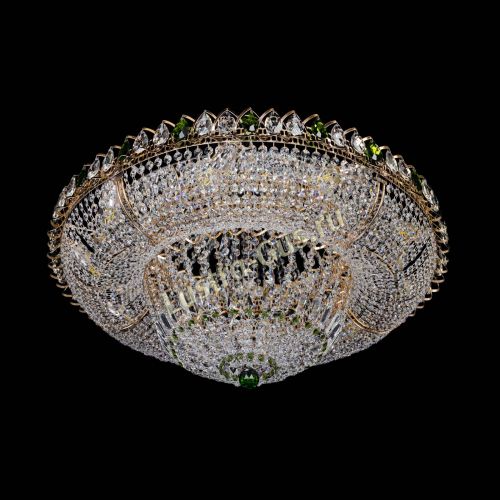 Люстра Кольцо Классика зеленое 800 мм  в Самаре Гусь Хрустальный