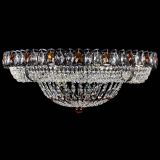 Люстра Кольцо Классика №8 Черная с чайными подвесками в Самаре