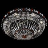 Люстра Кольцо Классика №8 Черная с чайными подвесками в Самаре