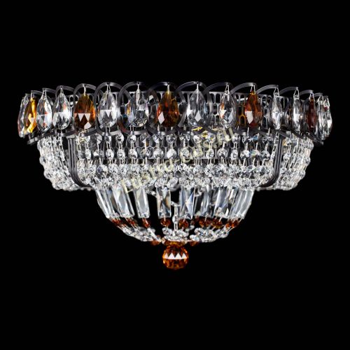 Люстра Кольцо Классика Черная с чайными подвесками в Самаре Люстра Кольцо Классика Черная с чайными подвесками в Самаре