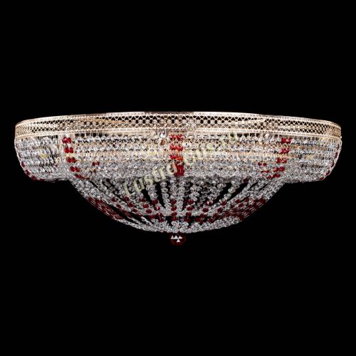 Люстра Кольцо Классика Венеция красная в Самаре Гусь Хрустальный