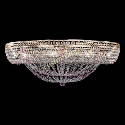 Люстра Кольцо Классика Венеция розовая в Самаре Гусь Хрустальный