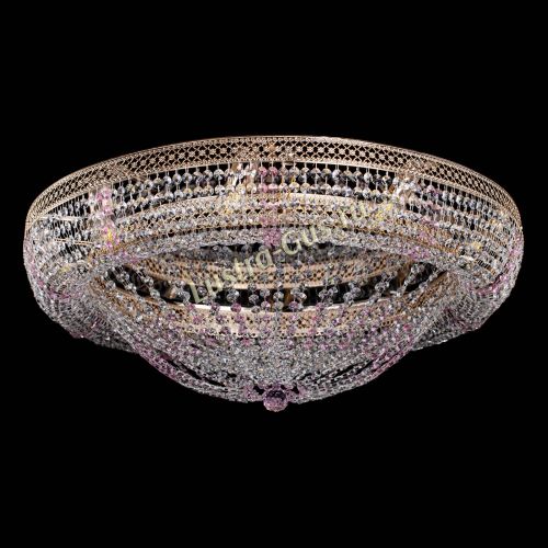 Люстра Кольцо Классика Венеция розовая в Самаре Гусь Хрустальный