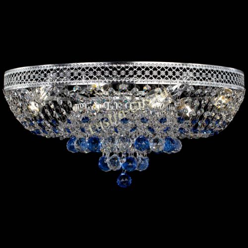 Люстра Кольцо Венеция №44 синяя в Самаре Гусь Хрустальный