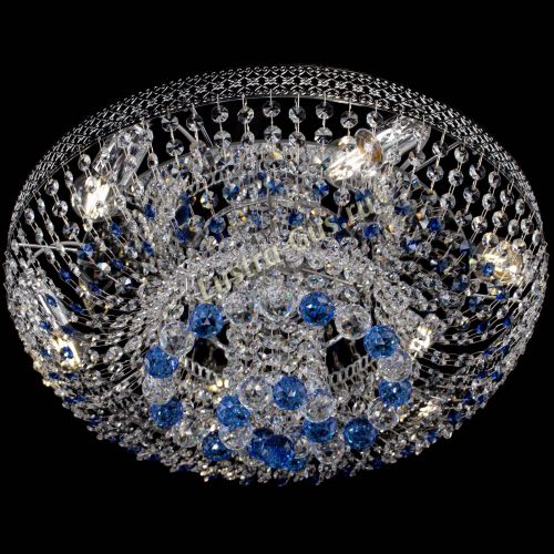 Люстра Кольцо Венеция №44 синяя в Самаре Гусь Хрустальный
