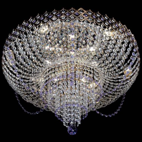 Люстра Корона №11 фиолетовая в Самаре Гусь Хрустальный