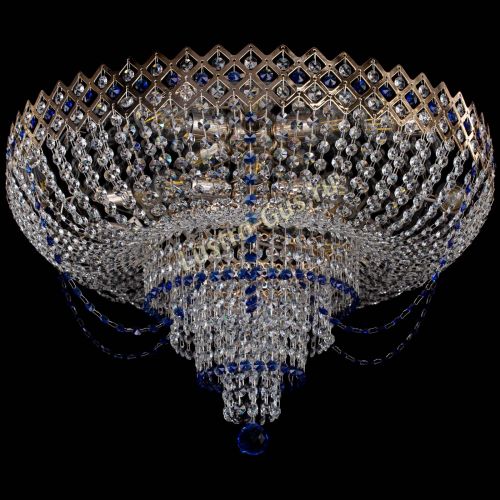 Люстра Корона №11 синяя в Самаре Гусь Хрустальный