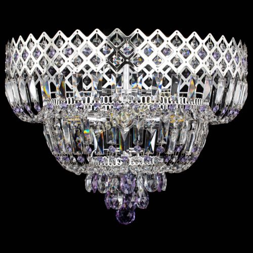 Люстра Корона №5 фиолетовая в Самаре Гусь Хрустальный