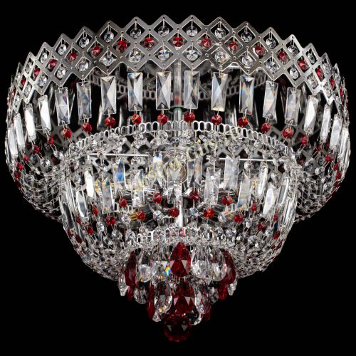 Люстра Корона №5 красная в Самаре Гусь Хрустальный
