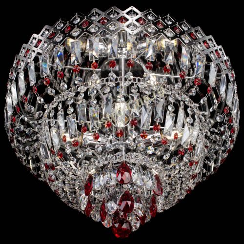 Люстра Корона №5 красная в Самаре Гусь Хрустальный