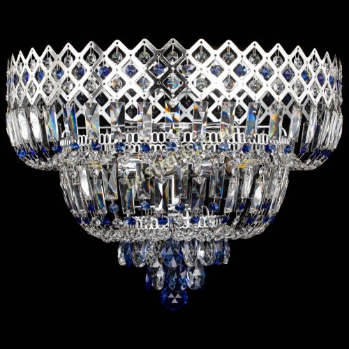 Люстра Корона №5 синяя в Самаре Гусь Хрустальный