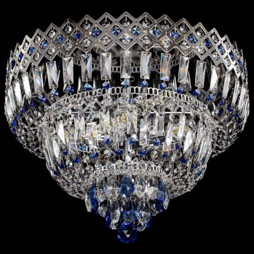 Люстра Корона №5 синяя в Самаре Гусь Хрустальный