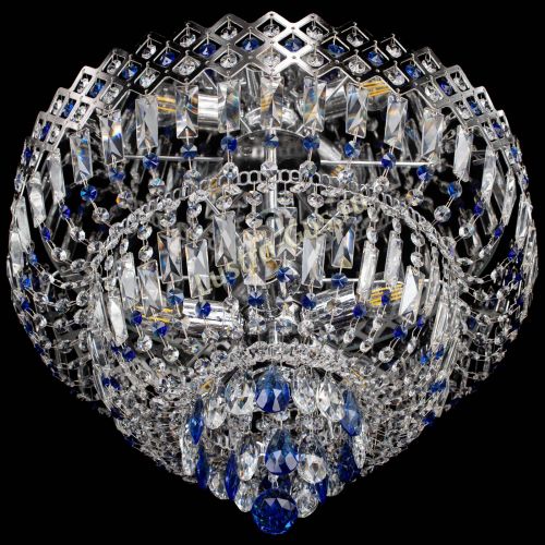 Люстра Корона №5 синяя в Самаре Гусь Хрустальный