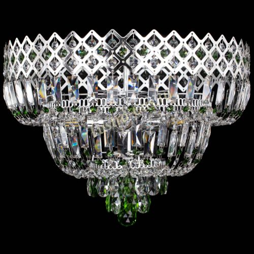 Люстра Корона №5 зеленая в Самаре Гусь Хрустальный