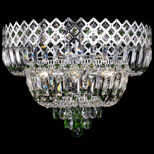 Люстра Корона №5 зеленая в Самаре Гусь Хрустальный