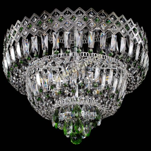 Люстра Корона №5 зеленая в Самаре Гусь Хрустальный