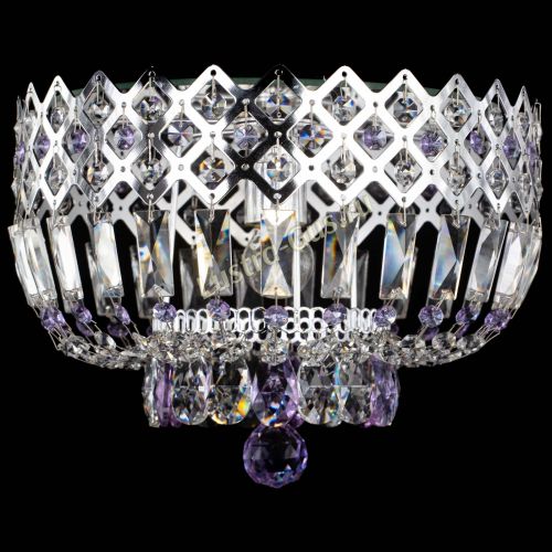 Люстра Корона пластинка №1 фиолетовая в Самаре Гусь Хрустальный