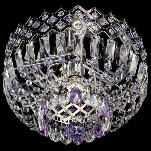 Люстра Корона пластинка №1 фиолетовая в Самаре Гусь Хрустальный