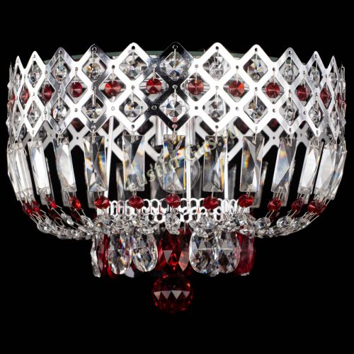 Люстра Корона пластинка №1 красная в Самаре Гусь Хрустальный
