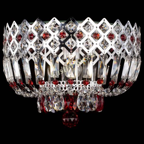 Люстра Корона пластинка №1 красная в Самаре Гусь Хрустальный