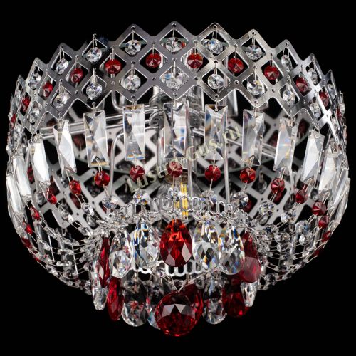 Люстра Корона пластинка №1 красная в Самаре Гусь Хрустальный