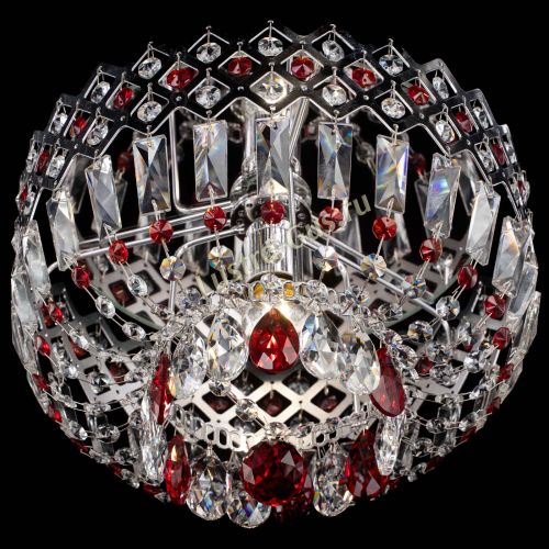 Люстра Корона пластинка №1 красная в Самаре Гусь Хрустальный