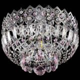 Люстра Корона пластинка №1 розовая в Самаре