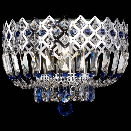 Люстра Корона пластинка №1 синяя в Самаре Гусь Хрустальный
