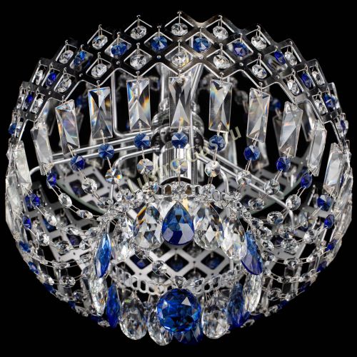 Люстра Корона пластинка №1 синяя в Самаре Гусь Хрустальный